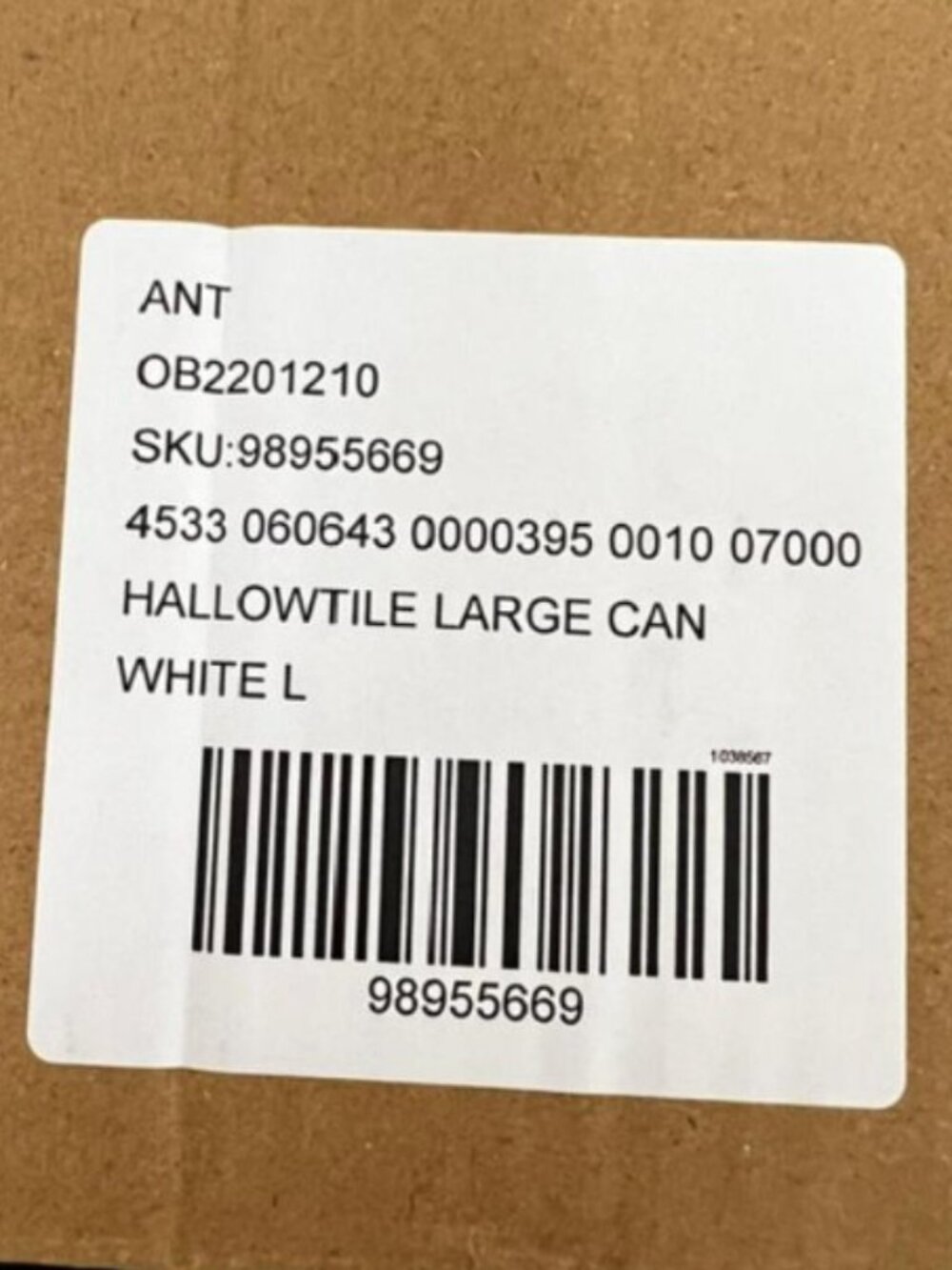 Anthropologie Bistro Tile Stoneware Canister: Halloween Edition – Tricks - NWT - Picture 8 of 9